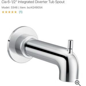 Moen Cia 6-1/2" Integrated Diverter Tub Spout